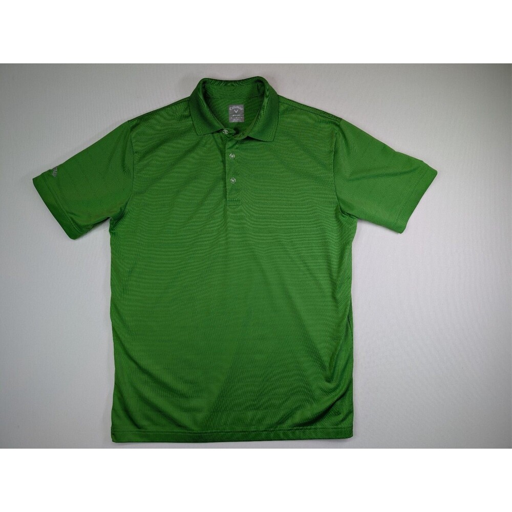 Callaway John Deere Classic Golf Polo Shirt Men's Medium Green Opti-Dri